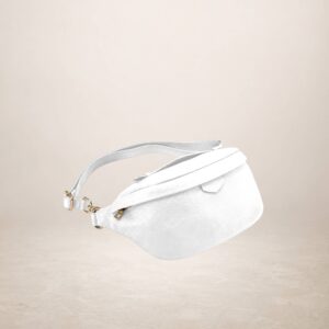 GIORDANIA - Bolso riñonera de piel - Blanco