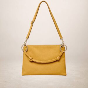 LINDA - Bolso de piel - Mostaza