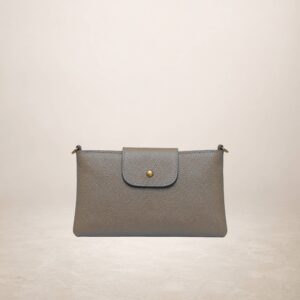 TERESA - Bolso de piel - Taupe oscuro