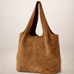 GIANNINA - Bolso de piel Gamuza - Cuero