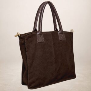 ISOTTA - Bolso de piel gamuza - Marron cafe