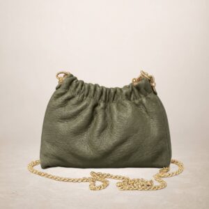 MARISA - Bolso de piel  - Verde musgo