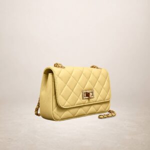 GABRIELLA - Bolso de Piel - Mostaza