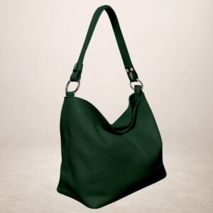 DORIANA - Bolso de piel - Verde bosco