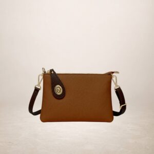ALLEGRA - Bolso de mano de piel - Marron