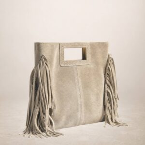 VENAS - Bolso de mano de piel Gamuza 243710 - Taupe