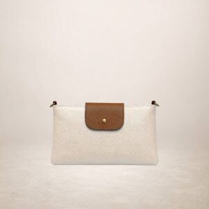 TERESA - Bolso de piel - Beis combi