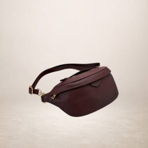 GIORDANIA - Bolso riñonera de piel - Burdeos