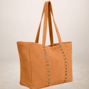 CELINA - Bolso Tote de piel Gamuza - Naranja
