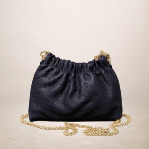 MARISA - Bolso de piel  - Azul marino