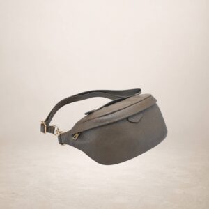 GIORDANIA - Bolso riñonera de piel - Taupe oscuro