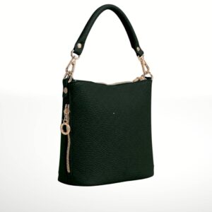 ISTELIA - Bolso de piel - Verde bosco