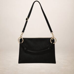 LINDA - Bolso de piel - Negro