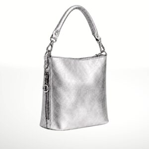 ISTELIA - Bolso de piel - Plomo