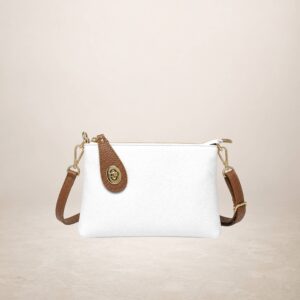 ALLEGRA - Bolso de mano de piel - Blanco