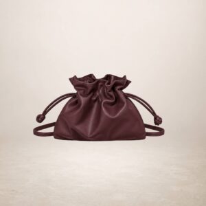 CIUFFO - Bolso de piel napa - Rojo vino