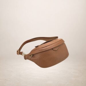 GIORDANIA - Bolso riñonera de piel - Marron