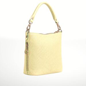 ISTELIA - Bolso de piel - Amarillo pastel