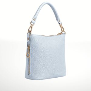 ISTELIA - Bolso de piel - Celeste