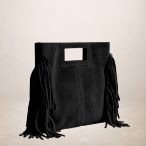 VENAS - Bolso de mano de piel Gamuza 243710 - Negro