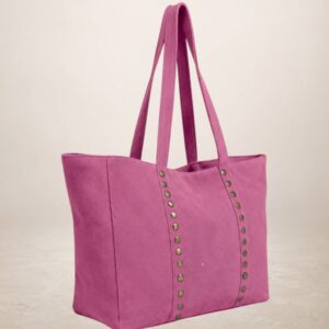 CELINA - Bolso Tote de piel Gamuza - Fuxia