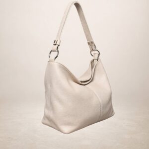 DORIANA - Bolso de piel - Beis