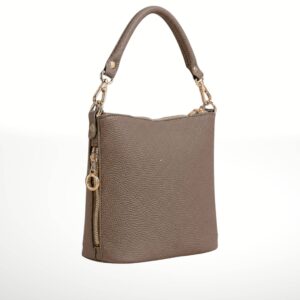 ISTELIA - Bolso de piel - Taupe oscuro
