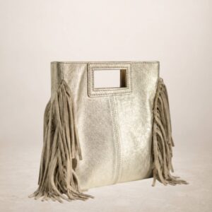 VENAS - Bolso de mano de piel Gamuza 243710 - Platinado