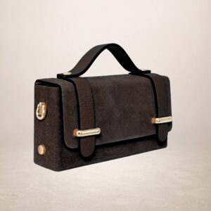 FIAMMA - Bolso de piel gamuza - Marron cafe
