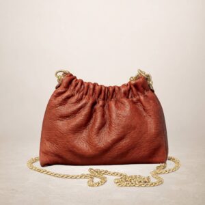 MARISA - Bolso de piel  - Teja