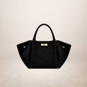 IKLANA - Bolso de piel Gamuza - Negro