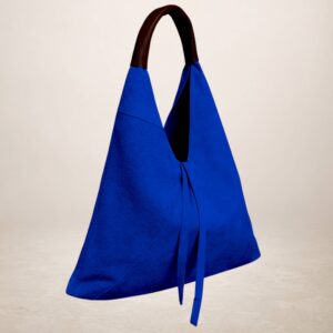 DEMA - Bolso de piel Gamuza - Azulon