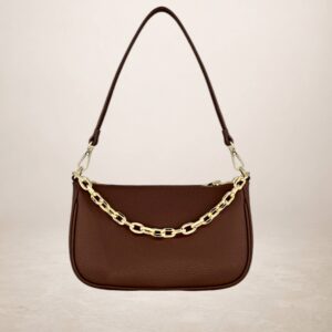 LALABEL - Bolso de piel vacuno - Castano