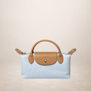 SIENA MINI - Bolso de piel - Azul pastel
