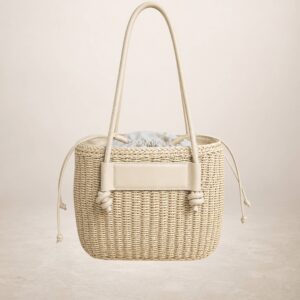 VESUVIO - Bolso tote de papel - Beis  Beis