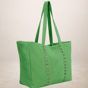 CELINA - Bolso Tote de piel Gamuza - Verde