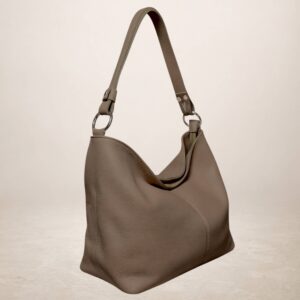 DORIANA - Bolso de piel - Taupe oscuro