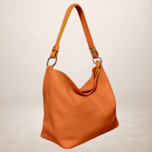 DORIANA - Bolso de piel - Naranja
