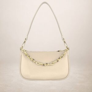 LALABEL - Bolso de piel vacuno - Beis