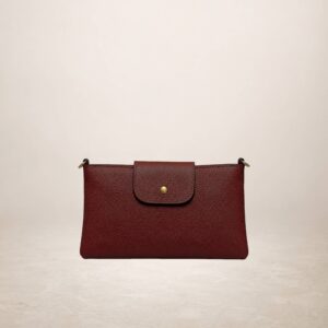 TERESA - Bolso de piel - Rojo oscuro