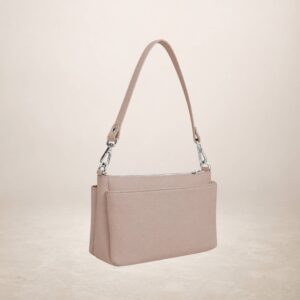 BETTA - Bolso de piel vacuna  - Nude