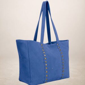 CELINA - Bolso Tote de piel Gamuza - Azul c