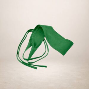 JUDIT - Cinturon fajín de piel Gamuza - Verde