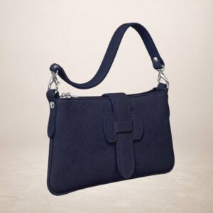HAVIN - Bolso de piel - Azul marino