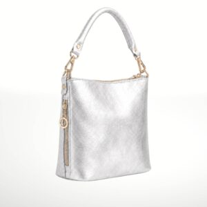 ISTELIA - Bolso de piel - Plateado