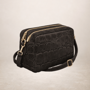 DAILA - Bolso de piel gamuza - Marron cafe