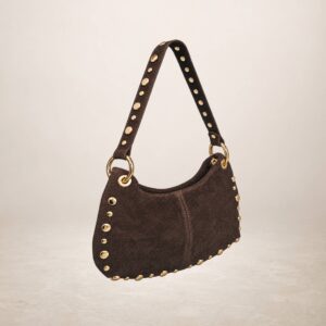 Bolso de piel Gamuza Germina - Marron cafe