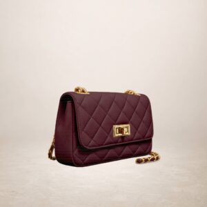 GABRIELLA - Bolso de Piel - Rojo vino