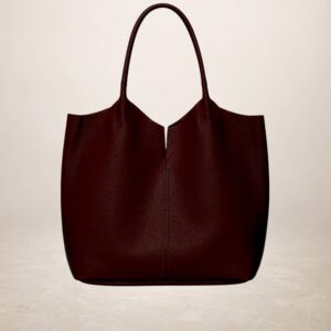 NERINA - Bolso de piel - Rojo vino