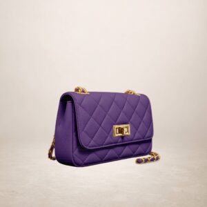GABRIELLA - Bolso de Piel - Morado